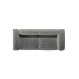 Bergamo 3-Sitzer Sofa aus Cord in Hellgrau (Perla 30), 264x108x70 cm von Cosmopolitan Design – Bild 6