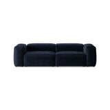 Bergamo 3-Sitzer Sofa aus Cord in Marineblau (Perla 40), 264x108x70 cm von Cosmopolitan Design – Bild 1