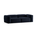 Bergamo 3-Sitzer Sofa aus Cord in Marineblau (Perla 40), 264x108x70 cm von Cosmopolitan Design – Bild 4