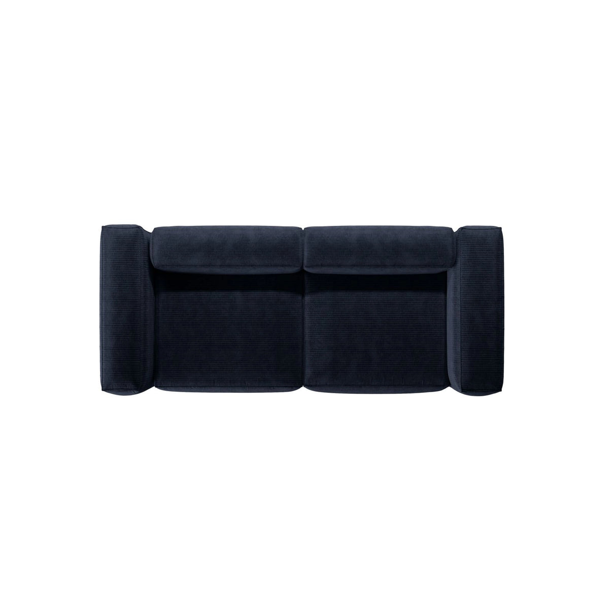Bergamo 3-Sitzer Sofa aus Cord in Marineblau (Perla 40), 264x108x70 cm von Cosmopolitan Design – Bild 6
