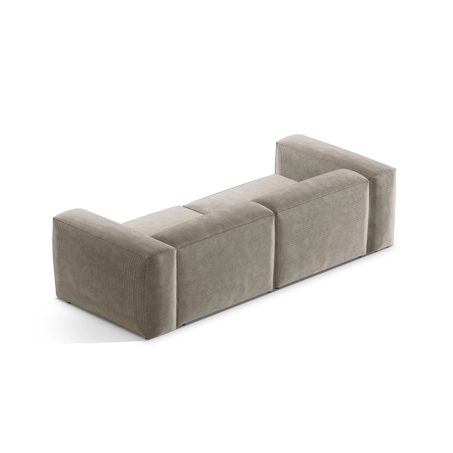 Bergamo 3-Sitzer Sofa aus Cord oder Strukturstoff, 264x108x70 cm von Cosmopolitan Design – Bild 5