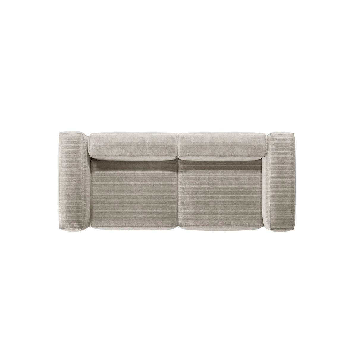 Bergamo 3-Sitzer Sofa aus Cord oder Strukturstoff, 264x108x70 cm von Cosmopolitan Design – Bild 6