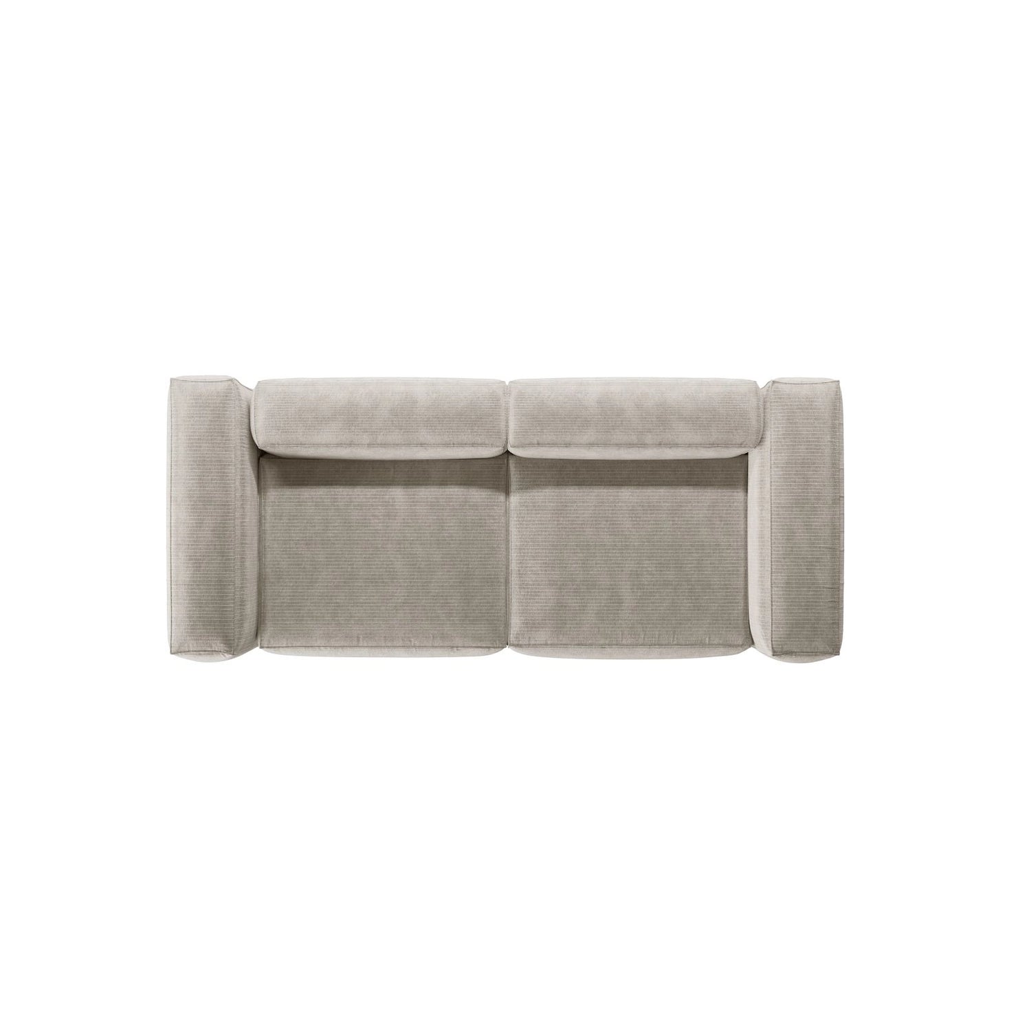 Bergamo 3-Sitzer Sofa aus Cord oder Strukturstoff, 264x108x70 cm von Cosmopolitan Design – Bild 6