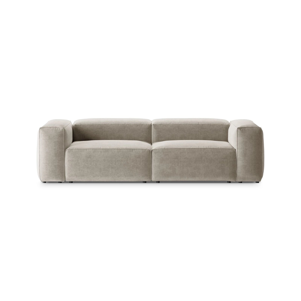 Bergamo 3-Sitzer Sofa aus Strukturierter Stoff in Beige (Liberty 2), 264x108x70 cm von Cosmopolitan Design – Bild 1