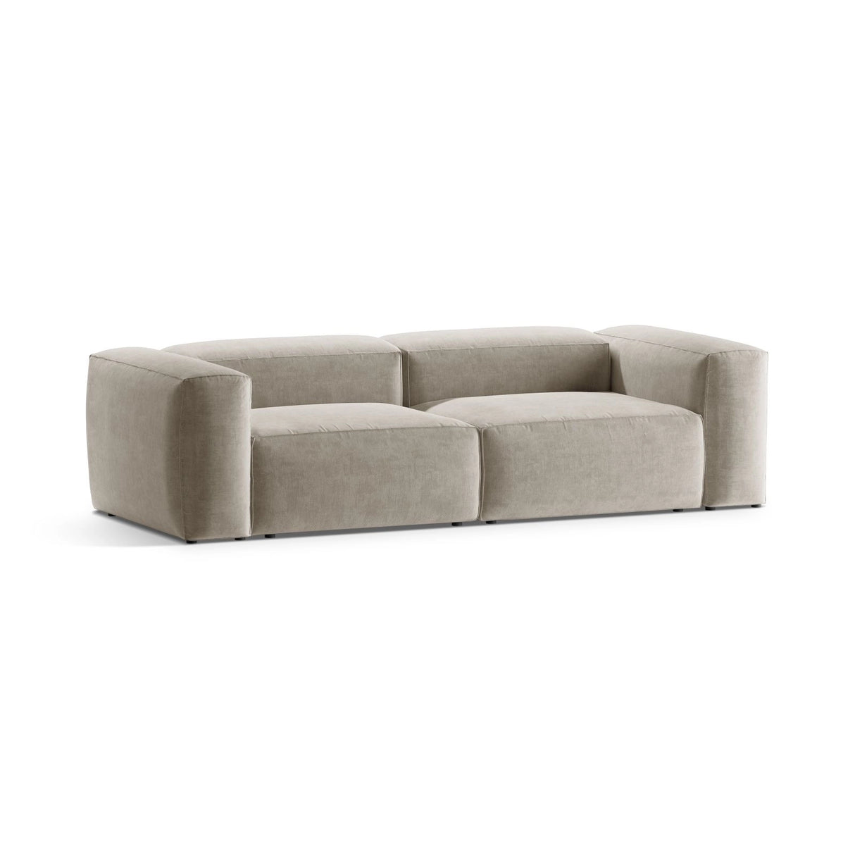 Bergamo 3-Sitzer Sofa aus Strukturierter Stoff in Beige (Liberty 2), 264x108x70 cm von Cosmopolitan Design – Bild 4