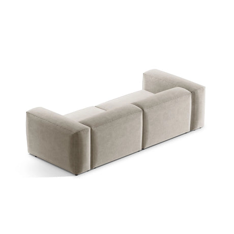 Bergamo 3-Sitzer Sofa aus Strukturierter Stoff in Beige (Liberty 2), 264x108x70 cm von Cosmopolitan Design – Bild 5