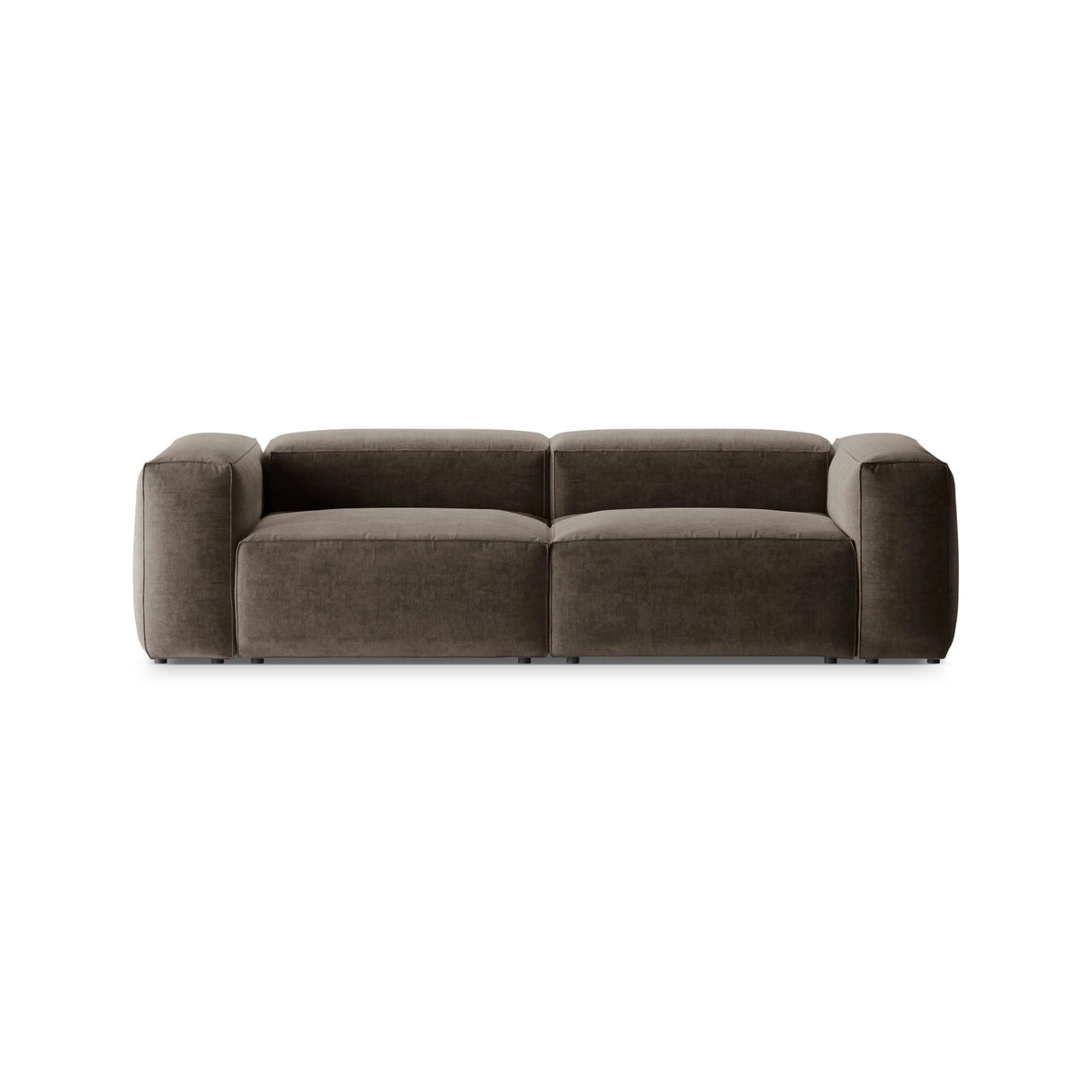Bergamo 3-Sitzer Sofa aus Strukturierter Stoff in Cappuccino (Liberty 5), 264x108x70 cm von Cosmopolitan Design – Bild 1