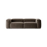 Bergamo 3-Sitzer Sofa aus Strukturierter Stoff in Cappuccino (Liberty 5), 264x108x70 cm von Cosmopolitan Design – Bild 1
