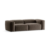 Bergamo 3-Sitzer Sofa aus Strukturierter Stoff in Cappuccino (Liberty 5), 264x108x70 cm von Cosmopolitan Design – Bild 4