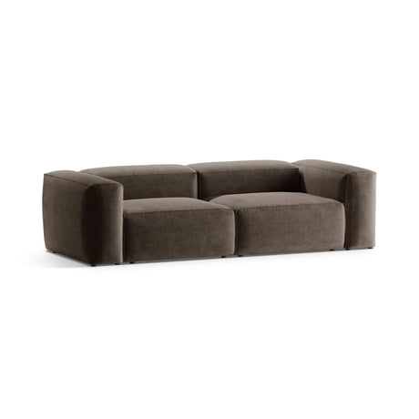 Bergamo 3-Sitzer Sofa aus Strukturierter Stoff in Cappuccino (Liberty 5), 264x108x70 cm von Cosmopolitan Design – Bild 4