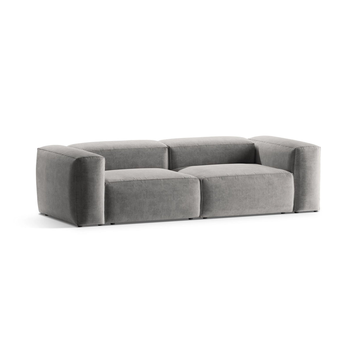 Bergamo 3-Sitzer Sofa aus Strukturierter Stoff in Hellgrau (Liberty 18), 264x108x70 cm von Cosmopolitan Design – Bild 4