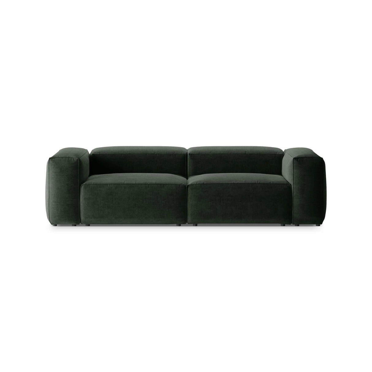 Bergamo 3-Sitzer Sofa aus Strukturierter Stoff in Moosgrün (Liberty 12), 264x108x70 cm von Cosmopolitan Design – Bild 1