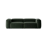 Bergamo 3-Sitzer Sofa aus Strukturierter Stoff in Moosgrün (Liberty 12), 264x108x70 cm von Cosmopolitan Design – Bild 1