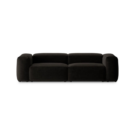 Bergamo 3-Sitzer Sofa aus Strukturierter Stoff in Schwarz (Liberty 22), 264x108x70 cm von Cosmopolitan Design – Bild 1