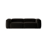 Bergamo 3-Sitzer Sofa aus Strukturierter Stoff in Schwarz (Liberty 22), 264x108x70 cm von Cosmopolitan Design – Bild 1