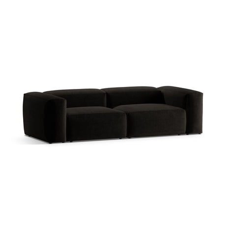 Bergamo 3-Sitzer Sofa aus Strukturierter Stoff in Schwarz (Liberty 22), 264x108x70 cm von Cosmopolitan Design – Bild 4