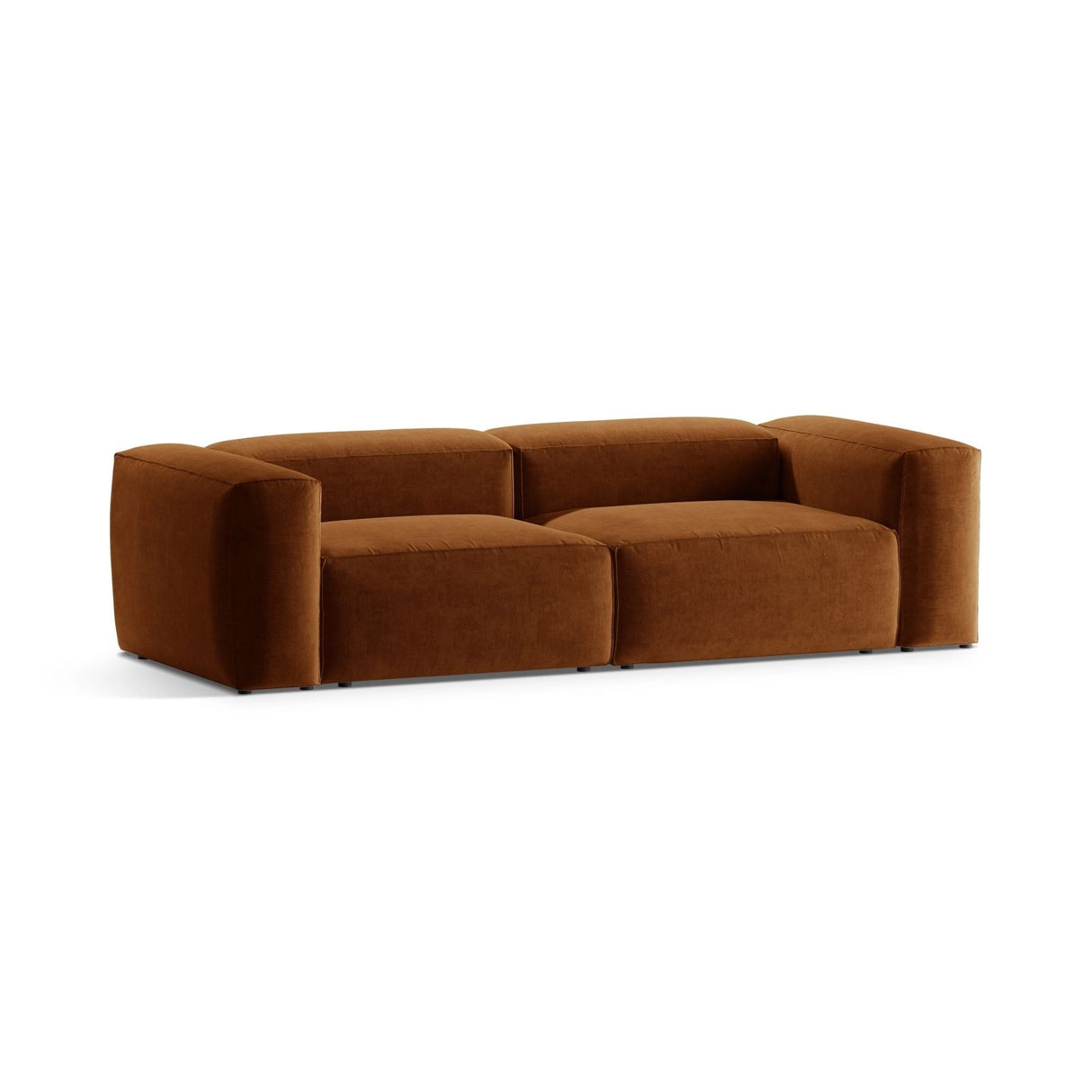 Bergamo 3-Sitzer Sofa aus Strukturierter Stoff in Ziegelstein (Liberty 9), 264x108x70 cm von Cosmopolitan Design – Bild 4