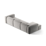 Bergamo 4-Sitzer Ecksofa, Linke Seite, aus Strukturierter Stoff in Hellgrau (Liberty 18), 344x152x70 cm von Cosmopolitan Design – Bild 5