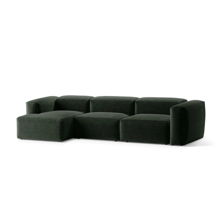 Bergamo 4-Sitzer Ecksofa, Linke Seite, aus Strukturierter Stoff in Moosgrün (Liberty 12), 344x152x70 cm von Cosmopolitan Design – Bild 4