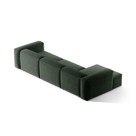 Bergamo 4-Sitzer Ecksofa, Linke Seite, aus Strukturierter Stoff in Moosgrün (Liberty 12), 344x152x70 cm von Cosmopolitan Design – Bild 5