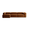 Bergamo 4-Sitzer Ecksofa, Linke Seite, aus Strukturierter Stoff in Ziegelstein (Liberty 9), 344x152x70 cm von Cosmopolitan Design – Bild 1