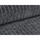 Bergamo 4-Sitzer Ecksofa, Rechte Seite, aus Cord in Grau (Perla 35), 344x152x70 cm von Cosmopolitan Design – Bild 7