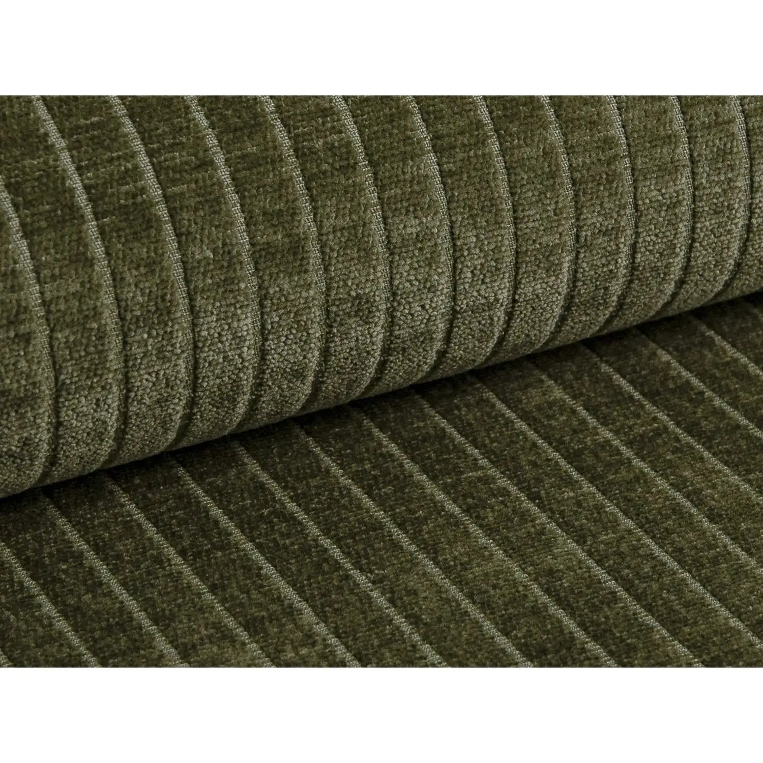 Bergamo 4-Sitzer Ecksofa, Rechte Seite, aus Cord in Grün (Perla 60), 344x152x70 cm von Cosmopolitan Design – Bild 7