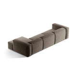 Bergamo 4-Sitzer Ecksofa, Rechte Seite, aus Strukturierter Stoff in Cappuccino (Liberty 5), 344x152x70 cm von Cosmopolitan Design – Bild 5