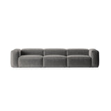 Bergamo 4-Sitzer Sofa aus Cord in Hellgrau (Perla 30), 364x108x70 cm von Cosmopolitan Design – Bild 1