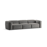 Bergamo 4-Sitzer Sofa aus Cord in Hellgrau (Perla 30), 364x108x70 cm von Cosmopolitan Design – Bild 4