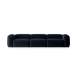 Bergamo 4-Sitzer Sofa aus Cord in Marineblau (Perla 40), 364x108x70 cm von Cosmopolitan Design – Bild 1