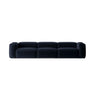 Bergamo 4-Sitzer Sofa aus Cord in Marineblau (Perla 40), 364x108x70 cm von Cosmopolitan Design – Bild 1