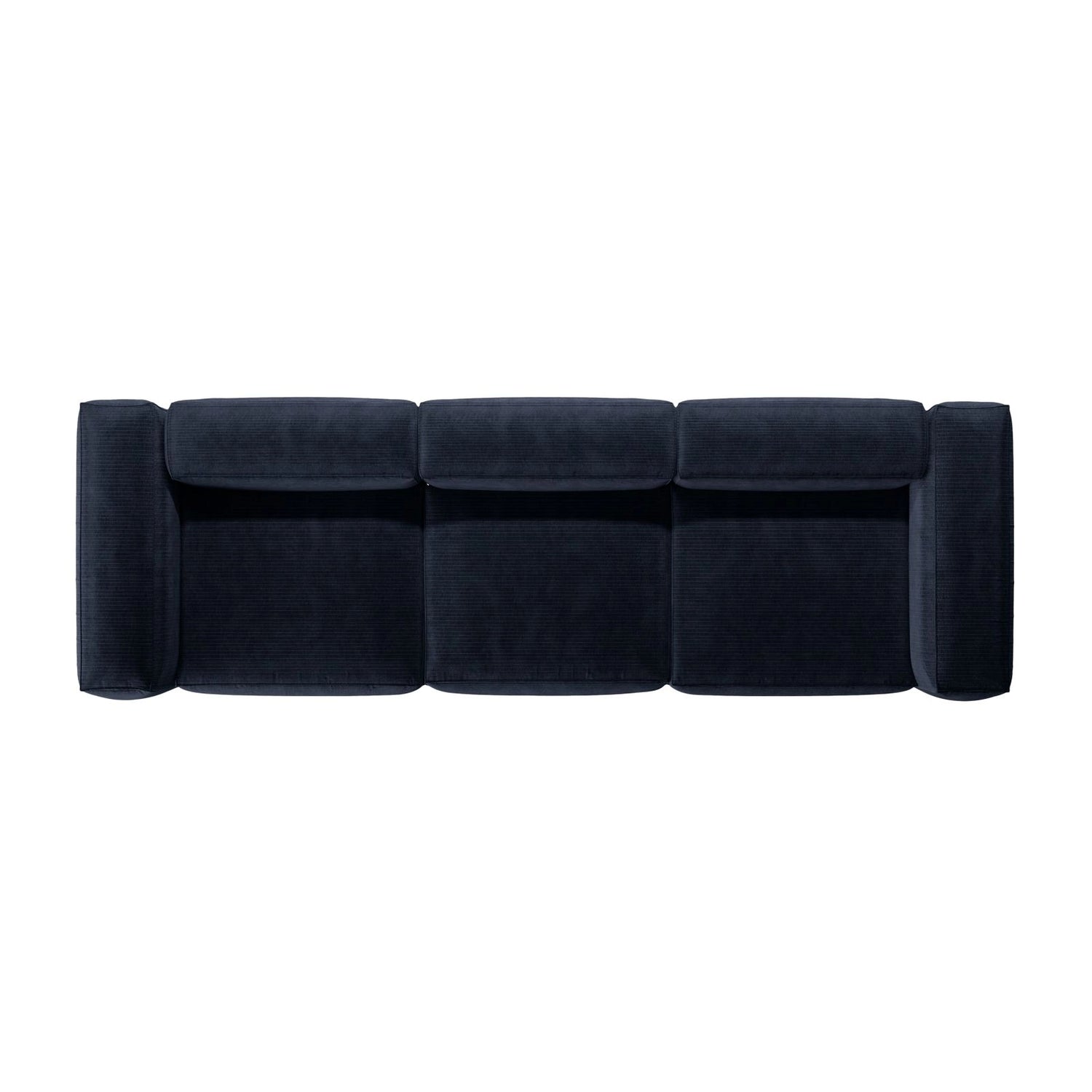 Bergamo 4-Sitzer Sofa aus Cord in Marineblau (Perla 40), 364x108x70 cm von Cosmopolitan Design – Bild 6