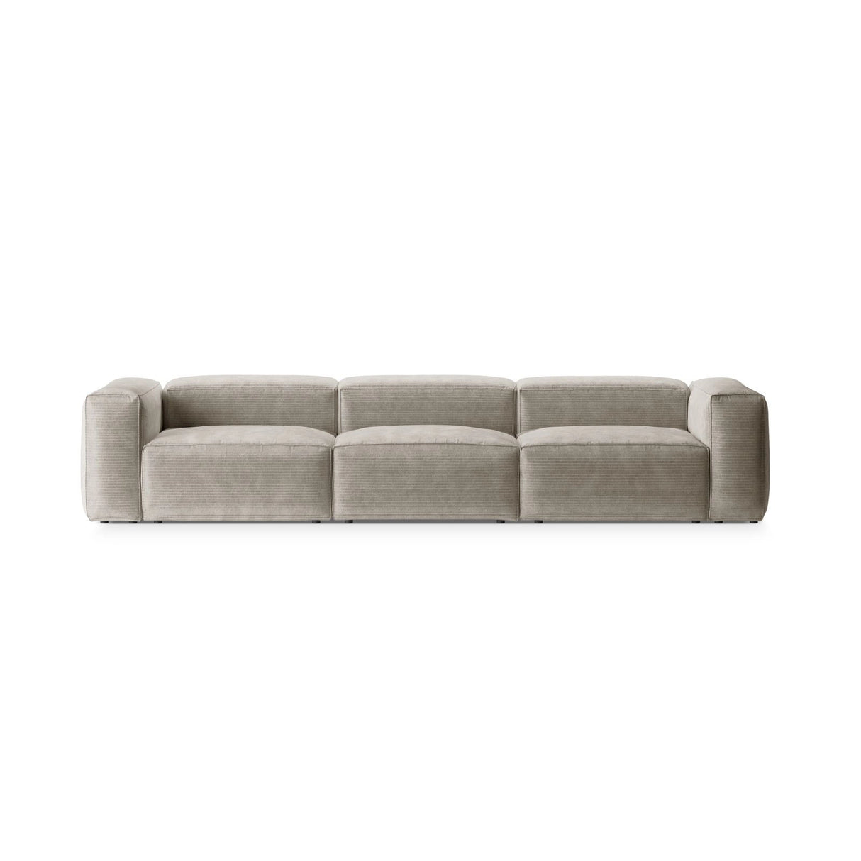 Bergamo 4-Sitzer Sofa aus Cord oder Strukturstoff, 364x108x70 cm von Cosmopolitan Design – Bild 1