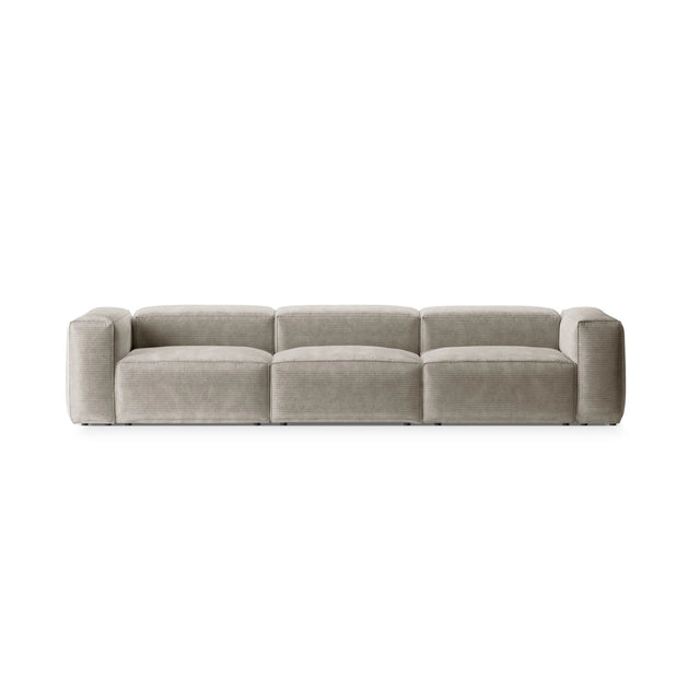 Bergamo 4-Sitzer Sofa aus Cord oder Strukturstoff, 364x108x70 cm von Cosmopolitan Design – Bild 1