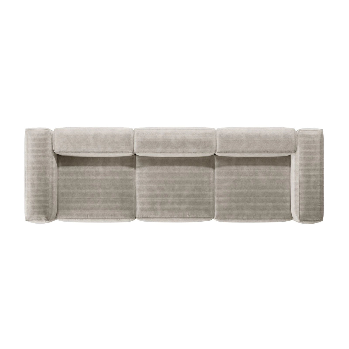 Bergamo 4-Sitzer Sofa aus Cord oder Strukturstoff, 364x108x70 cm von Cosmopolitan Design – Bild 6