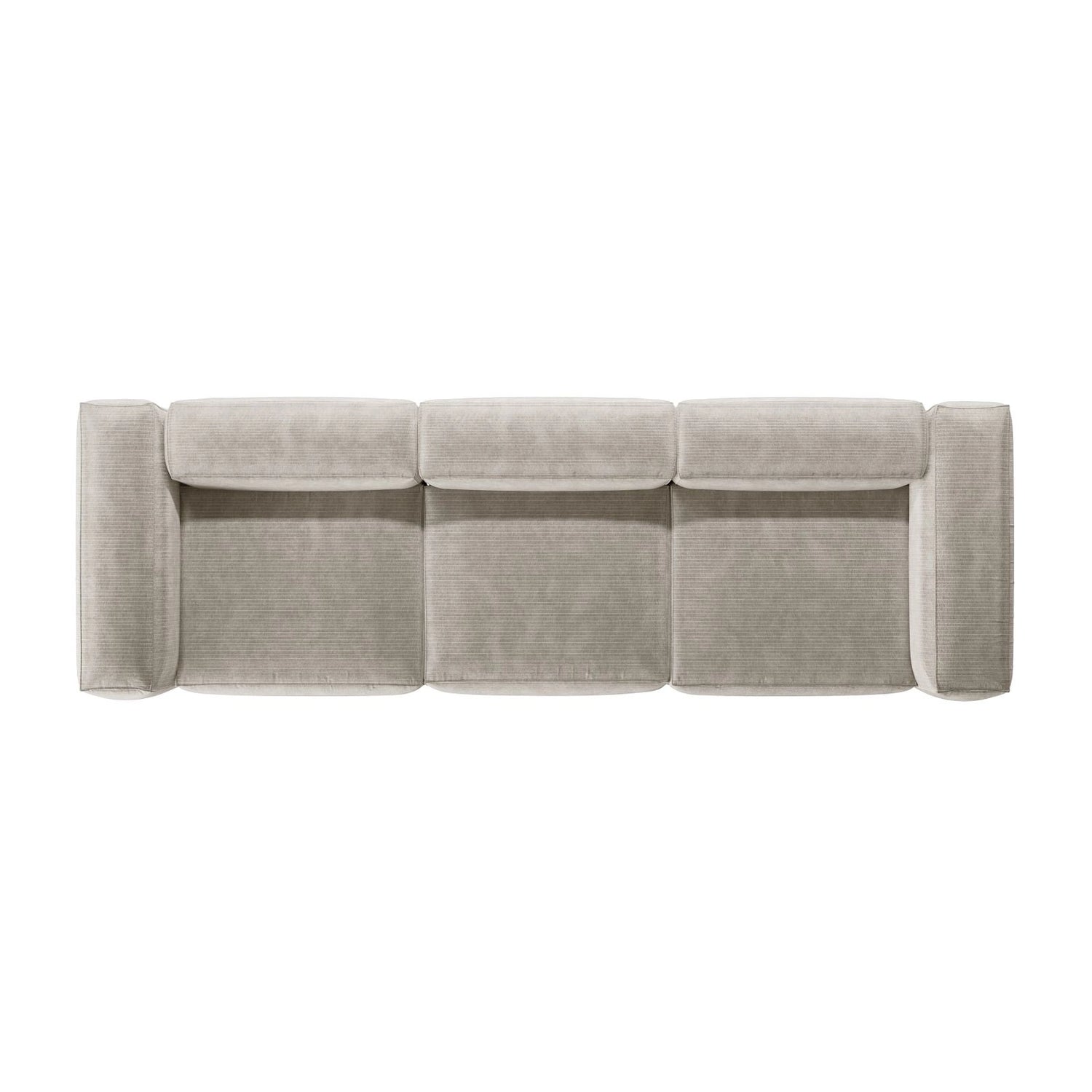 Bergamo 4-Sitzer Sofa aus Cord oder Strukturstoff, 364x108x70 cm von Cosmopolitan Design – Bild 6