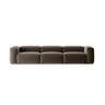 Bergamo 4-Sitzer Sofa aus Strukturierter Stoff in Cappuccino (Liberty 5), 364x108x70 cm von Cosmopolitan Design – Bild 1