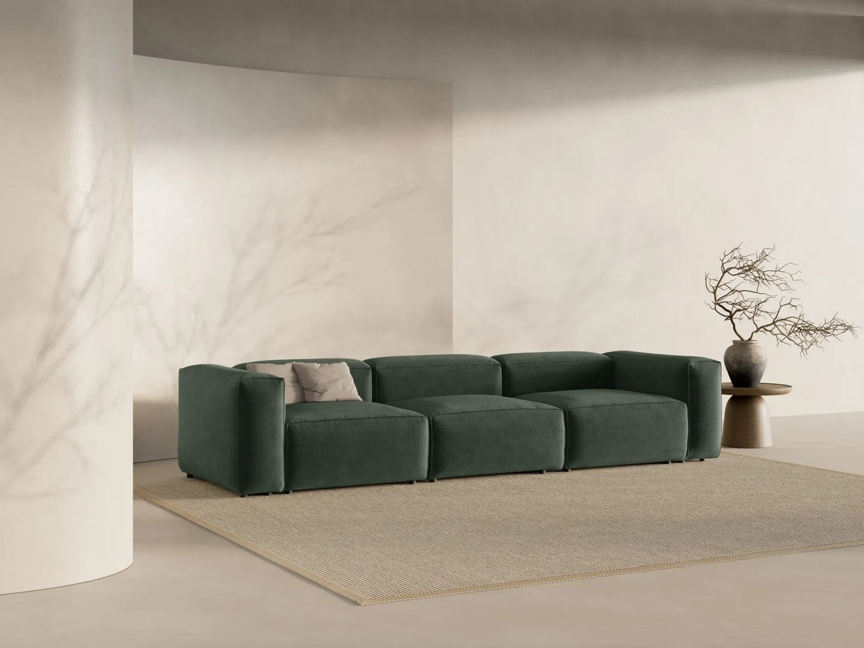 Bergamo 4-Sitzer Sofa aus Strukturierter Stoff in Moosgrün (Liberty 12), 364x108x70 cm von Cosmopolitan Design – Bild 2