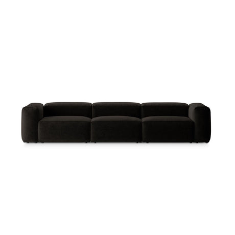 Bergamo 4-Sitzer Sofa aus Strukturierter Stoff in Schwarz (Liberty 22), 364x108x70 cm von Cosmopolitan Design – Bild 1