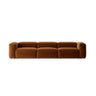 Bergamo 4-Sitzer Sofa aus Strukturierter Stoff in Ziegelstein (Liberty 9), 364x108x70 cm von Cosmopolitan Design – Bild 1