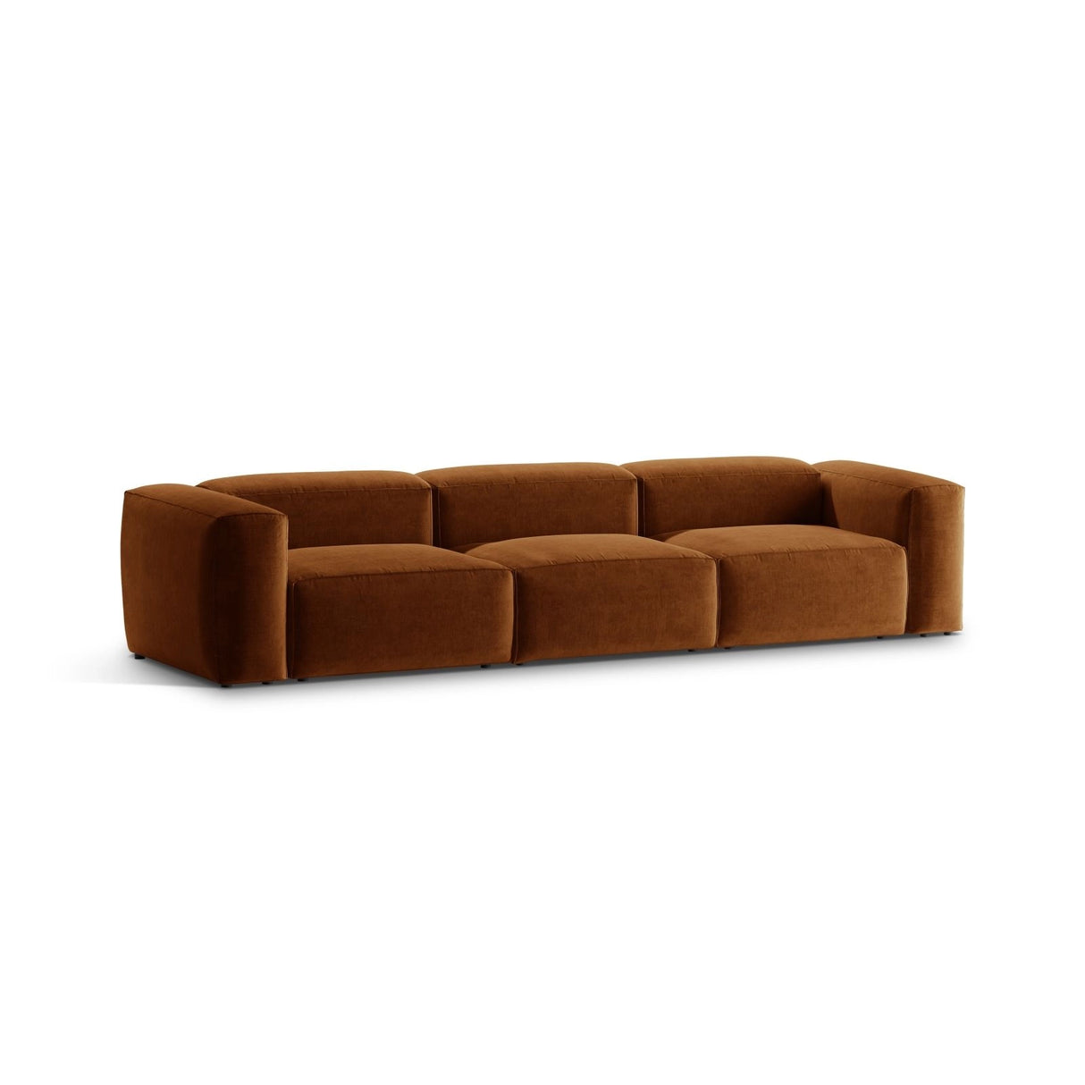 Bergamo 4-Sitzer Sofa aus Strukturierter Stoff in Ziegelstein (Liberty 9), 364x108x70 cm von Cosmopolitan Design – Bild 4