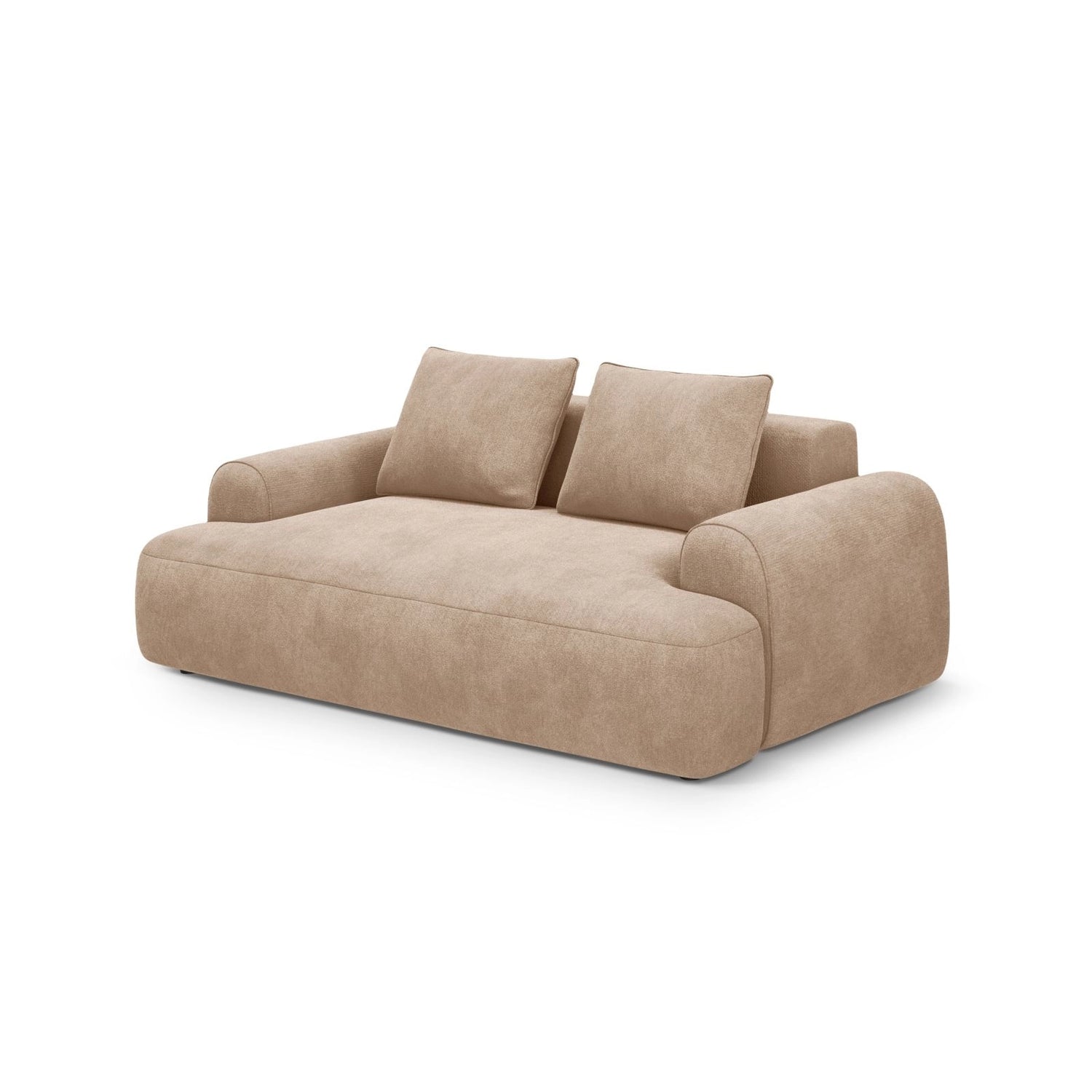 Calma 2-Sitzer Sofa aus Samt in Dunkelbeige (Vogue 3), 175x100x84 cm von Cosmopolitan Design – Bild 3