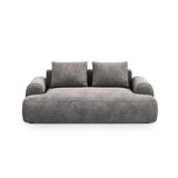 Calma 2-Sitzer Sofa aus Samt in Grau (Vogue 15), 175x100x84 cm von Cosmopolitan Design – Bild 1