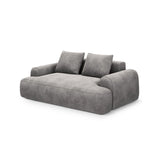 Calma 2-Sitzer Sofa aus Samt in Grau (Vogue 15), 175x100x84 cm von Cosmopolitan Design – Bild 3