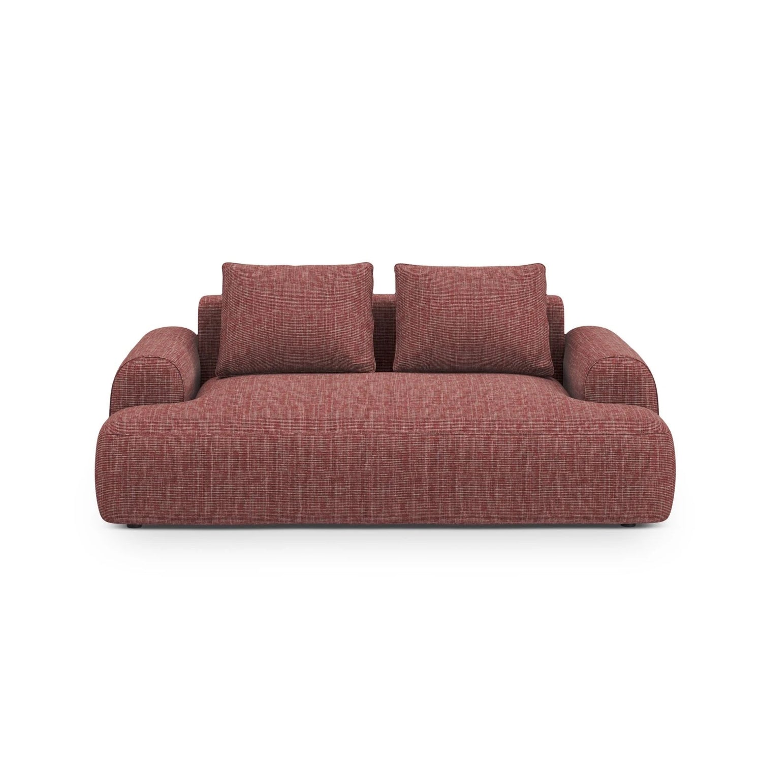 Calma 2-Sitzer Sofa aus Strukturierter Stoff in Rot (Baltimore Marsala), 175x100x84 cm von Cosmopolitan Design – Bild 1