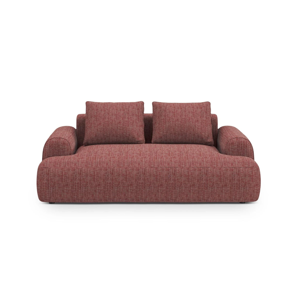 Calma 2-Sitzer Sofa aus Strukturierter Stoff in Rot (Baltimore Marsala), 175x100x84 cm von Cosmopolitan Design – Bild 1