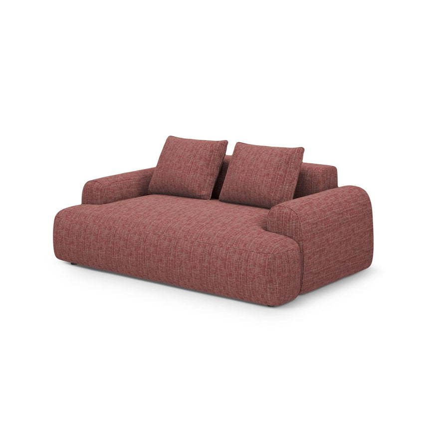 Calma 2-Sitzer Sofa aus Strukturierter Stoff in Rot (Baltimore Marsala), 175x100x84 cm von Cosmopolitan Design – Bild 3
