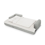 Calma 3-Sitzer Ecksofa mit Schlaffunktion und Stauraum, Linke Seite, aus Strukturierter Stoff in Olive (Baltimore Pistachio), 275x142x84 cm von Cosmopolitan Design – Bild 4