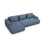 Calma 3-Sitzer Ecksofa mit Schlaffunktion und Stauraum, Linke Seite, aus Strukturierter Stoff in Sunflower Melange (Baltimore Mostaza), 275x142x84 cm von Cosmopolitan Design – Bild 1